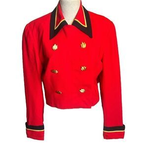 Vintage Lillie Rubin Blazer Jacket 8 Y2K Crop Dynasty Double Breasted Hong Kong